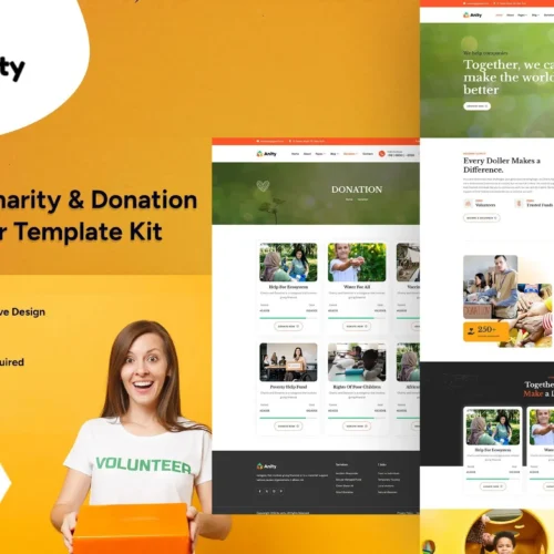 Anity - Charity & Donation Elementor Template Kit