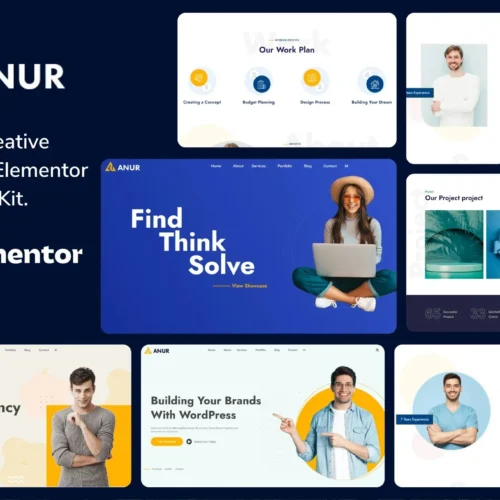 Anur - Portfolio Elementor Template Kit