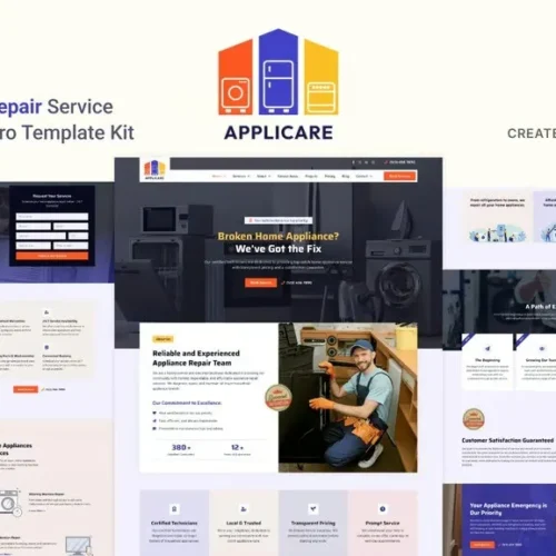 Applicare - Home Appliance Repair Services Elementor Pro Template Kit