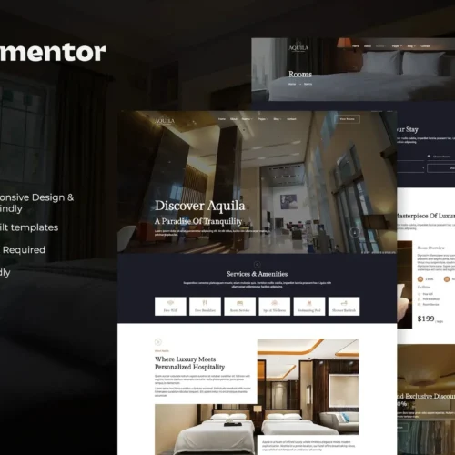 Aquila - Luxury Hotel & Resort Elementor Template