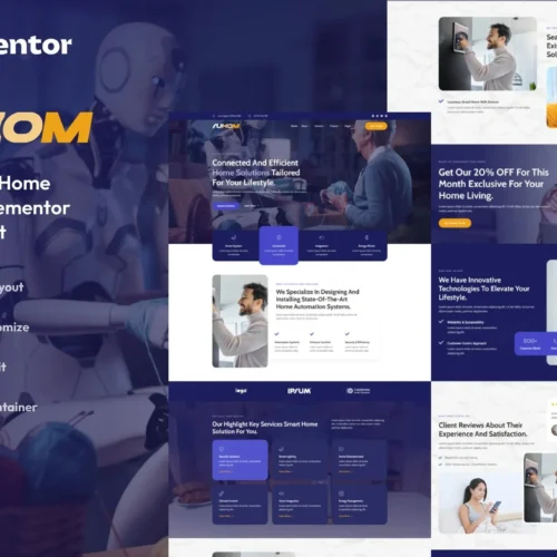 Auhom - Smart Home Automation Elementor Template Kit