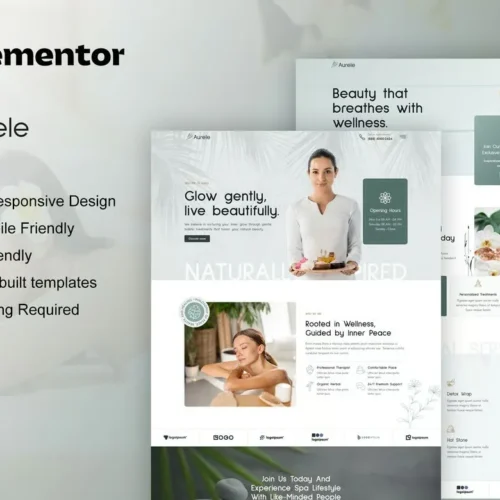 Aurele - Spa & Healing Treatments Elementor Pro Template Kit