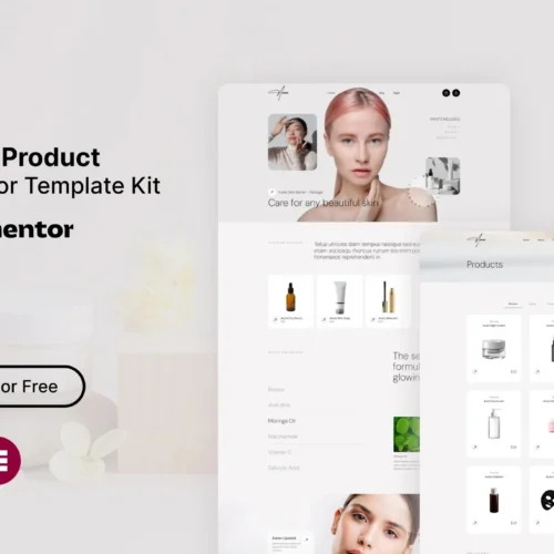 Auren - Beauty Product Elementor Template Kit