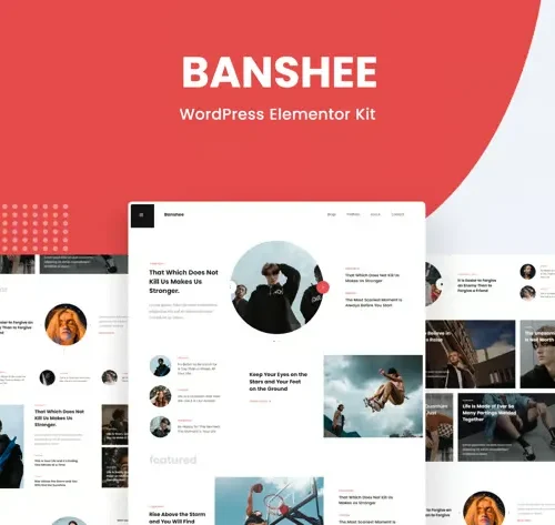 Banshee - News & Magazine WordPress Elementor Pro Template Kit