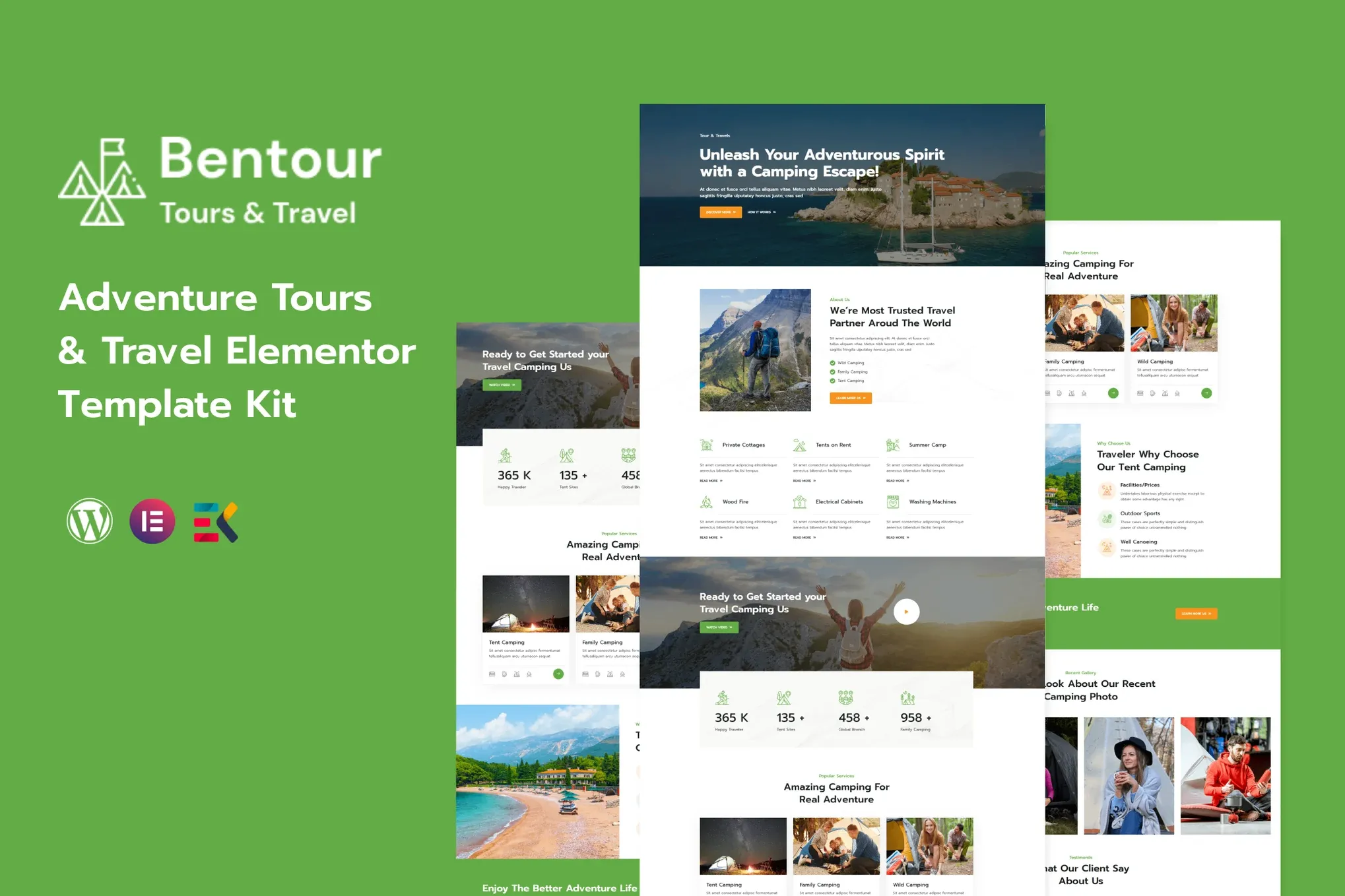 Bentour - Travel & Tour Booking Elementor Template Kit Bentour - Travel & Tour Booking Elementor Template Kit - Image 1