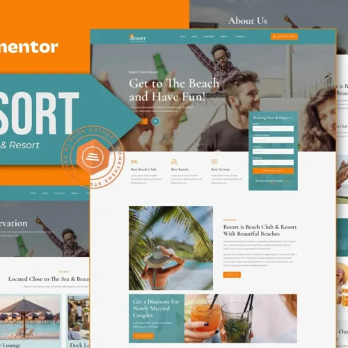 Besort - Beach Club & Resort Elementor Template Kit