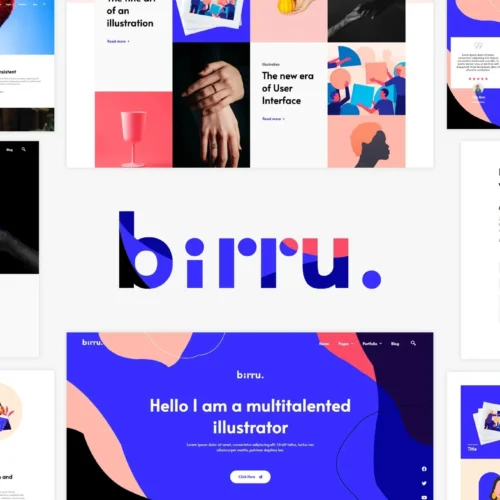Birru - Simple Portfolio Elementor Template Kit