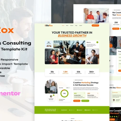 BizRox - Business Consulting Elementor Template Kit