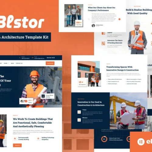 Blstor - Construction & Architecture Elementor Template Kit