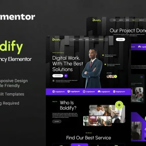 Boldify - Digital Agency Elementor Template Kit