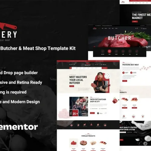 Boskery - Butcher & Meat Shop Template Kit