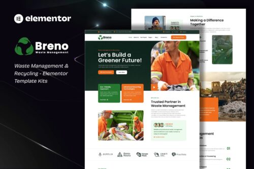 Breno - Waste Management & Recycling Elementor Template Kits