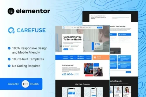 best Carefuse AI health app template download