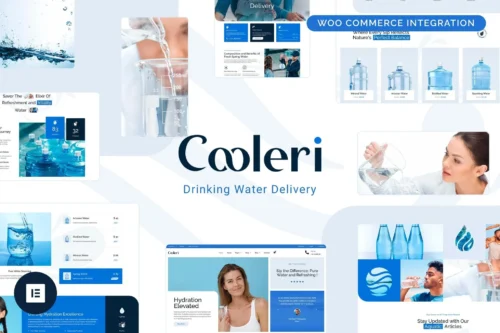 best water delivery website template download