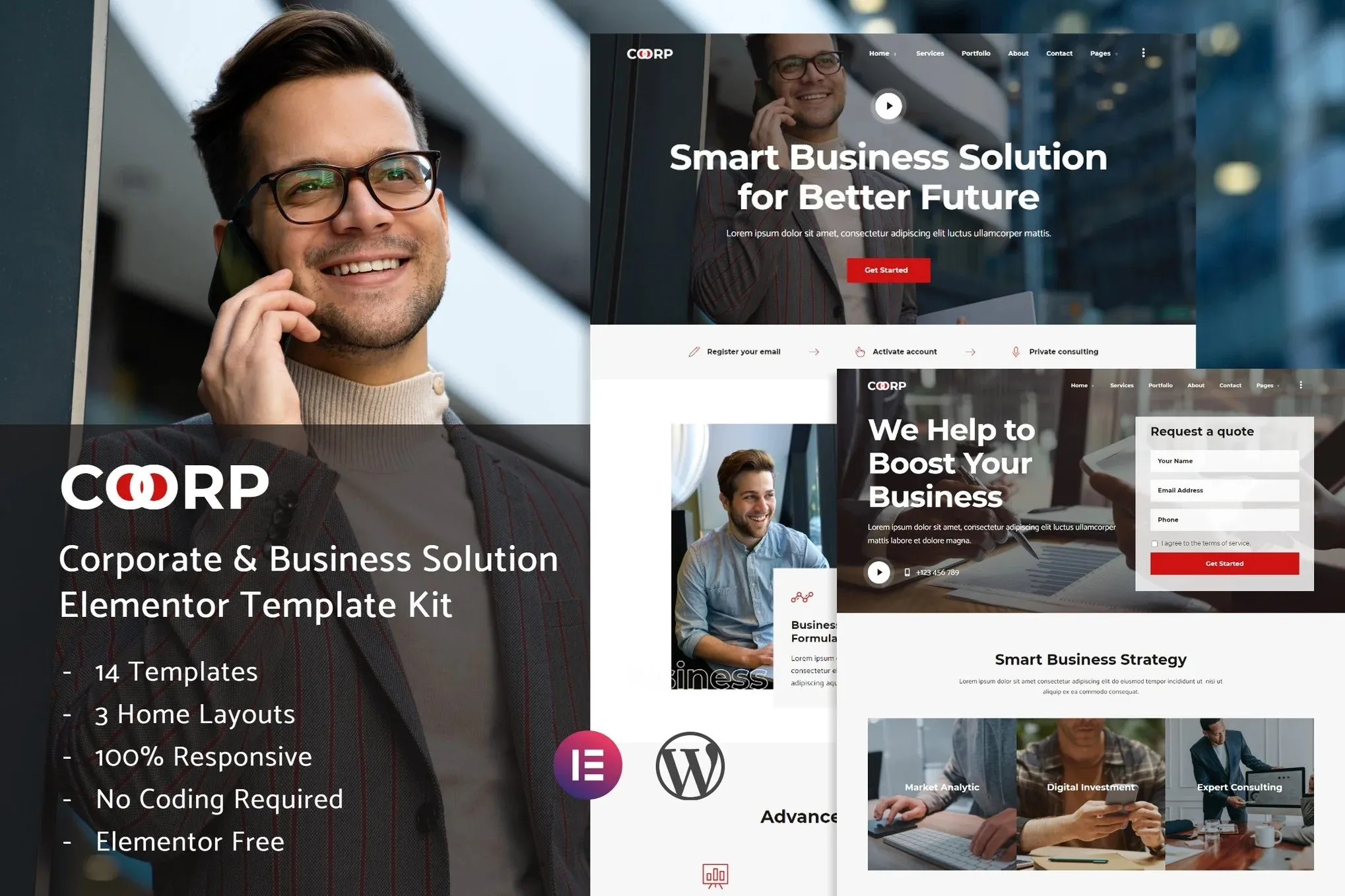 Coorp - Multi-purpose Business Solutions Elementor Template Kit best Coorp Elementor Template Kit download for business websites