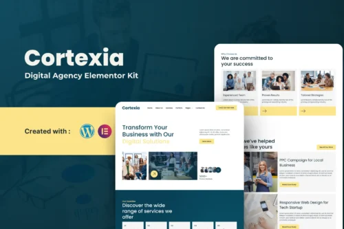 best Cortexia digital agency template kit download
