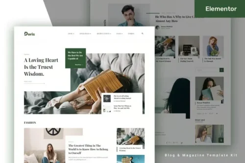 best Doris blog template kit instant download