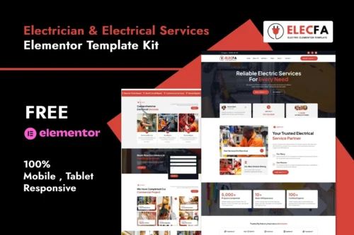 best Elecfa electrician template kit instant download