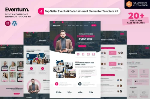 best Eventum conference website template instant download