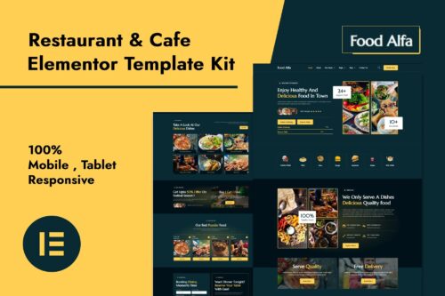 Food Alfa - Restaurant & Cafe Elementor Pro Template Kit