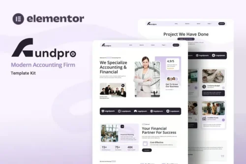 best Fundpro accounting firm website template download