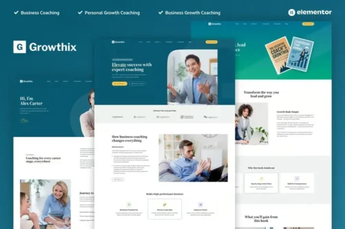 best Elementor Business Coach Template instant download