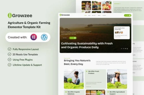 best agriculture website template instant download