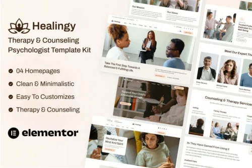 best therapy website template for psychologists instant download