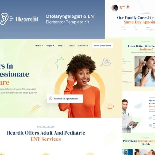 HeardIt - Otolaryngologist & ENT Elementor Pro Template Kit