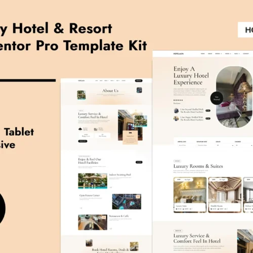 HotelAlfa - Luxury Hotel & Resort Elementor Pro Template Kit