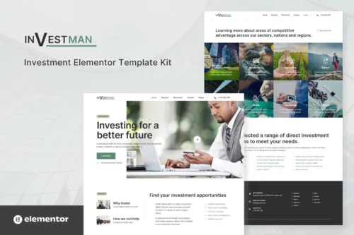 best investment consultant website template download