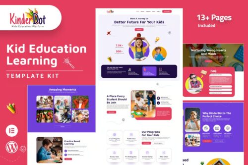 Kinderdot - Kindergarten & Pre-School HTML5 Template