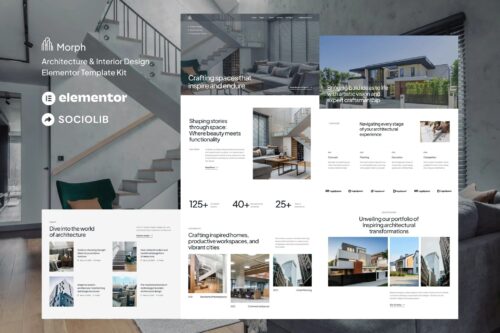 Morph - Architecture & Interior Design Elementor Template Kit