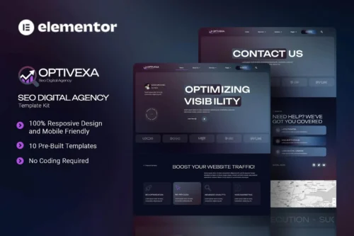 best SEO agency Elementor template download