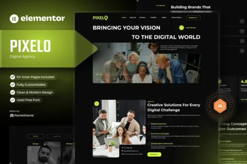 best digital agency template instant download