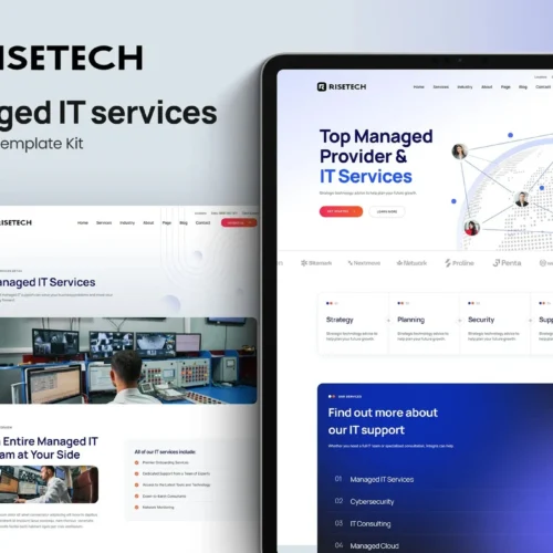 Risetech - Managed IT Services Elementor Template Kit