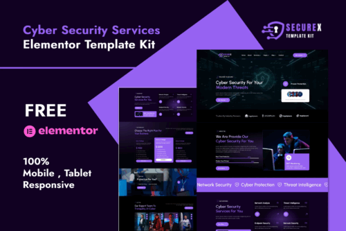 Securex - Cyber Security Services Elementor Template Kit