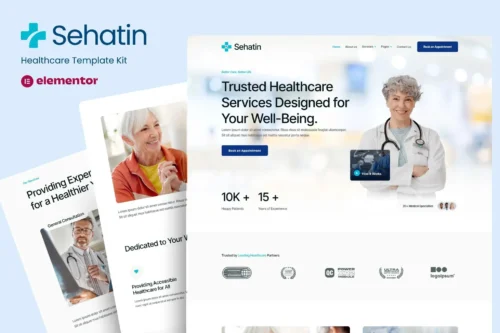 Best Healthcare Elementor template kit for medical websites