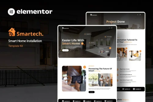 best smart home website template instant download