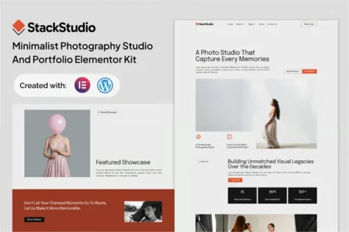 best StackStudio photography portfolio template download