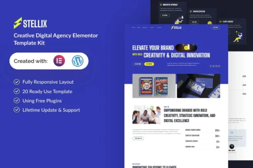 best Stellix Elementor Template Kit download for agencies