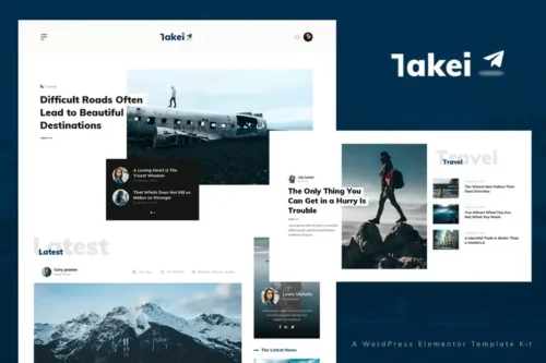 best Takei Elementor template kit download