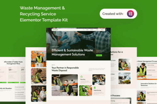 Tracyle - Waste Management & Recycling Service Elementor Template Kit