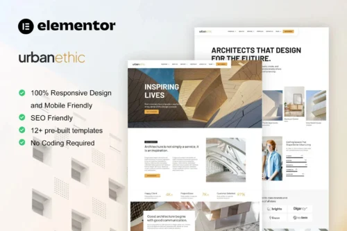 best Urbanethic architecture template kit instant download
