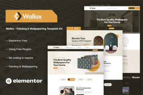 best painting contractor website template Elementor download