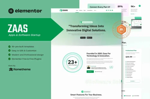 Zance - Insurance Agency Elementor Template Kit