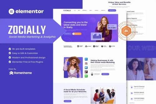 best Elementor education template instant download
