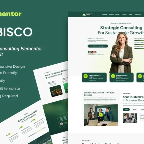 Bisco - Business Consulting Elementor Template Kit