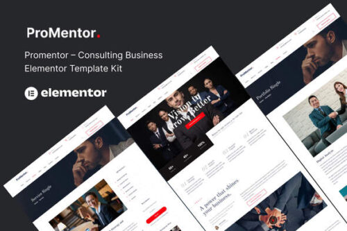 best premium Elementor consulting template kit download