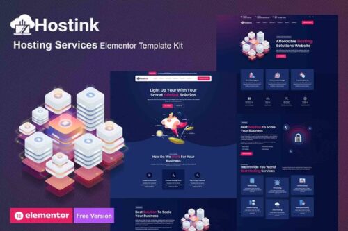 best Hostink Elementor Template kit instant download